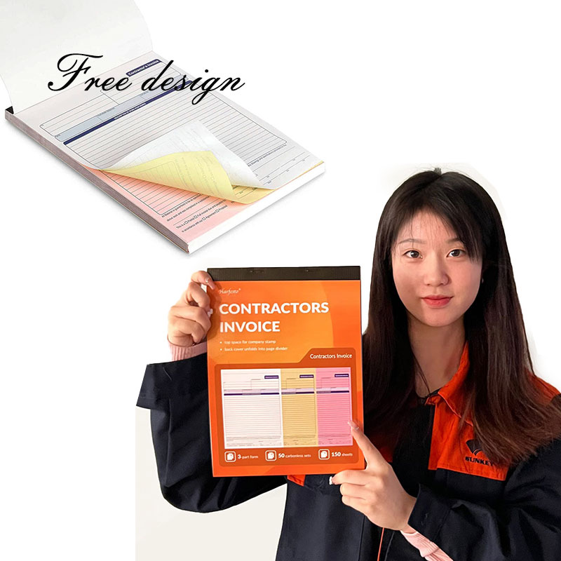 Custom Printed Free Design Ncr Invoice Books