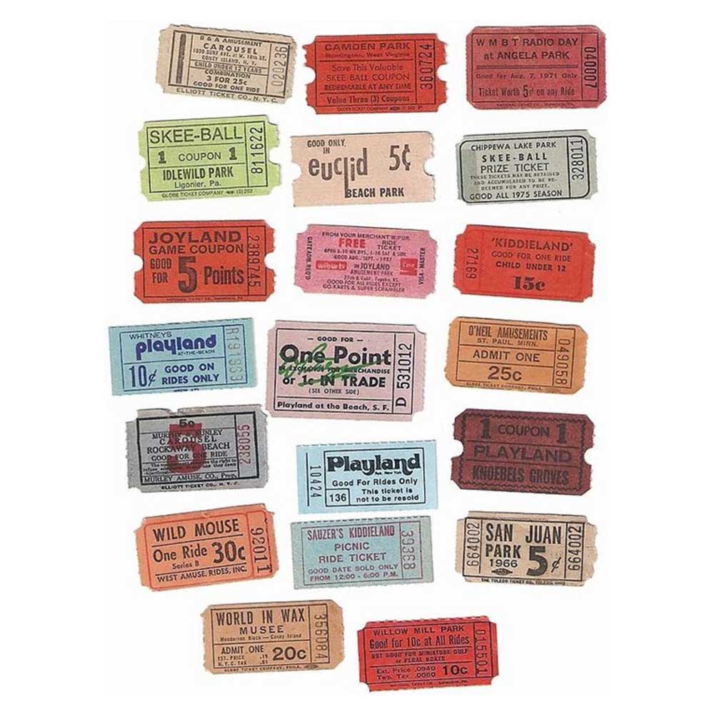 Raffle Colorful Lottery Arcade 2000 Game Ticket Rolls 