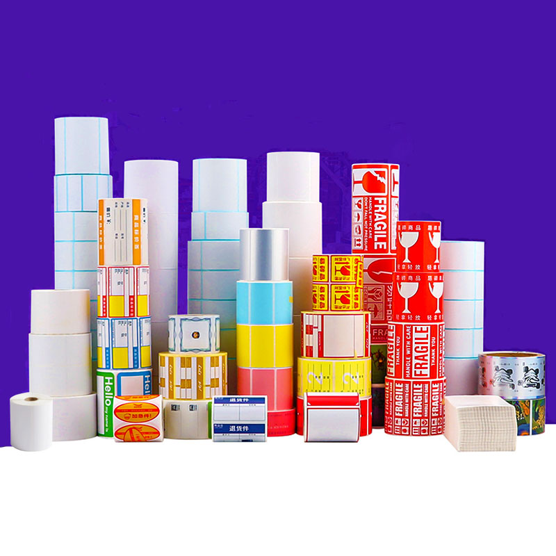 Custom Size Printing Direct Thermal Paper Label Sticker